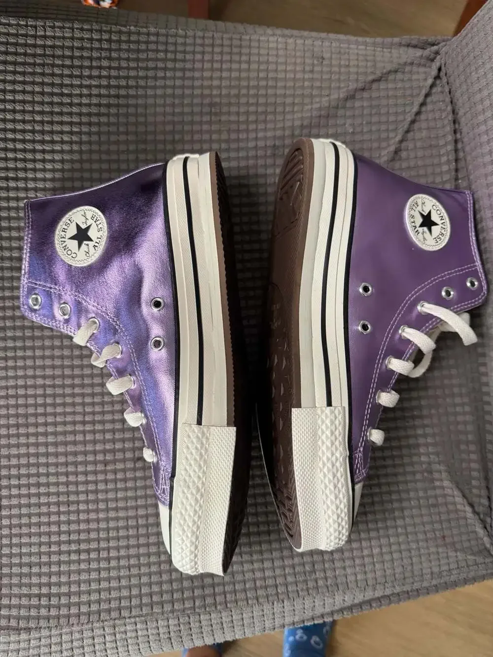 Converse Chuck Taylor All Star EVA Lift Platform Metallic Big Kids High Top Snea